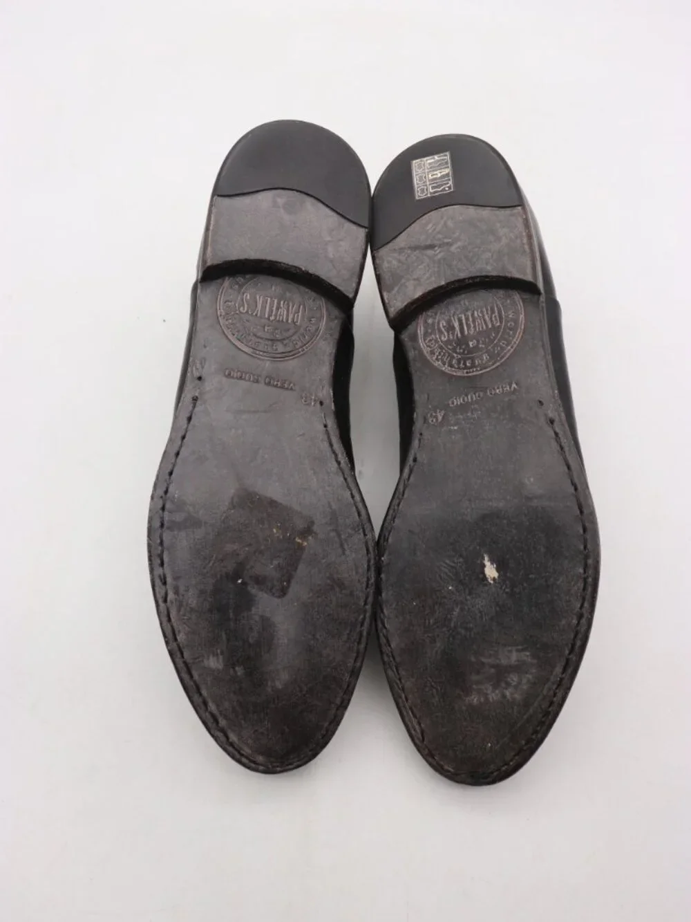 Pawelk’s Derby Oxford Men's Size EU 43 Black Leather Lace Up Dress Shoes
